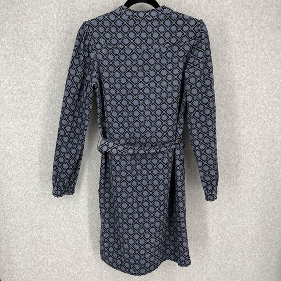 Boden Long Sleeve Cord Dress in Black and Gray - Picture 7 of 15